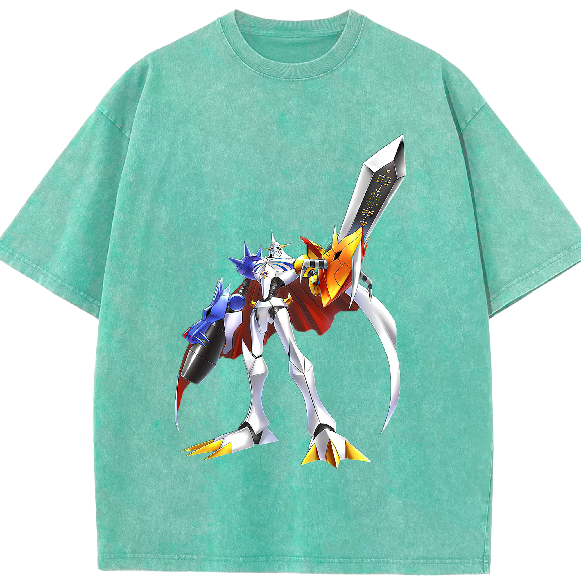 （画像用） Digimon デジタルモンスター/デジモン 綿100% ヴィンテージ風 半袖Tシャツ（フロントプリント）